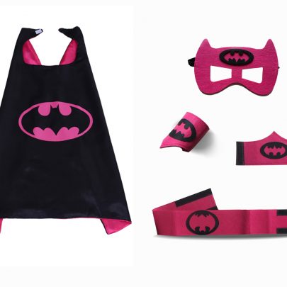 Batman Cape and Mask Sets for girls 5 Pack Red