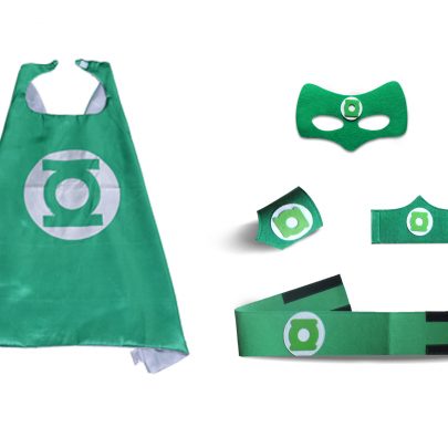 green lantern cape and mask halloween costume for kids