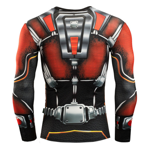 Long Sleeve Super Heros Ant Man Compression Shirt 03