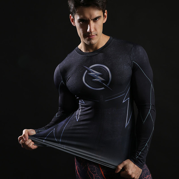 the flash dri fit shirt long sleeve compression workouts t shirt black