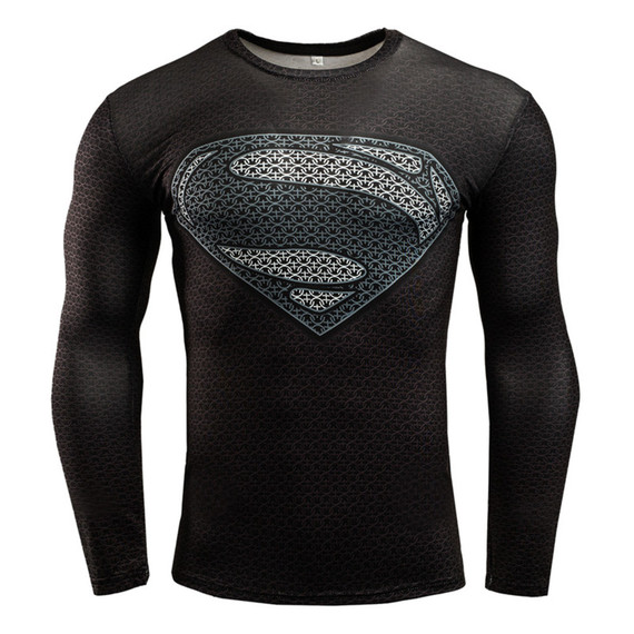 Superman Long Sleeve Compression Shirt 02