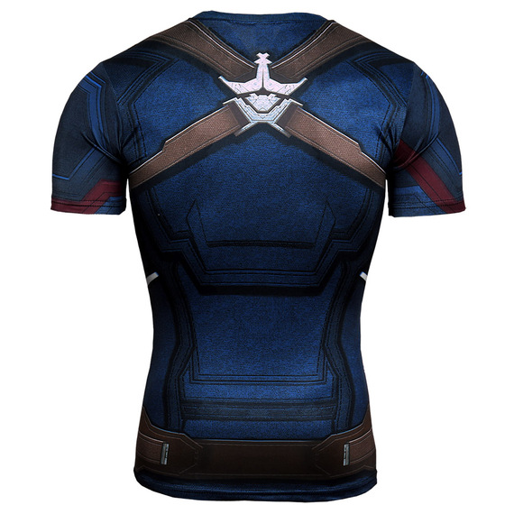 Dri-fit Captain America Compression Shirt Short Sleeve avengers infinity war