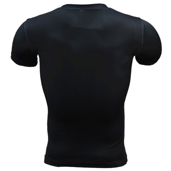 Short Sleeve Punisher Compression Shirt Blue Workouts Shirt