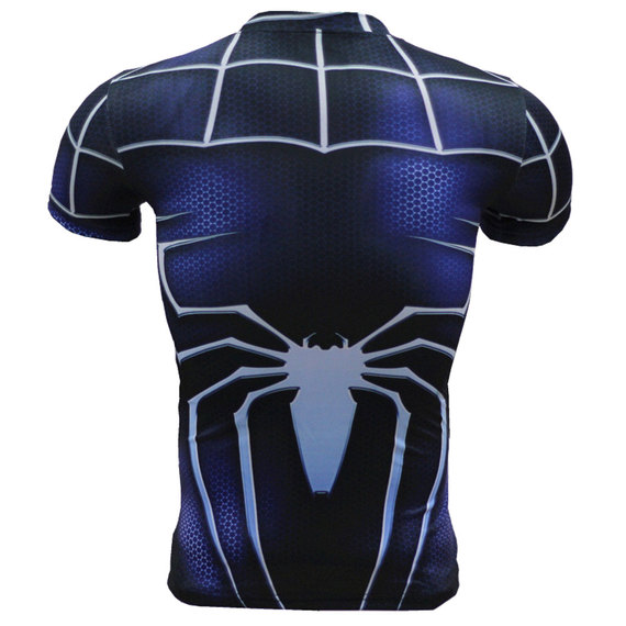 dri fit spiderman halloween outfit short sleeve compression shirt