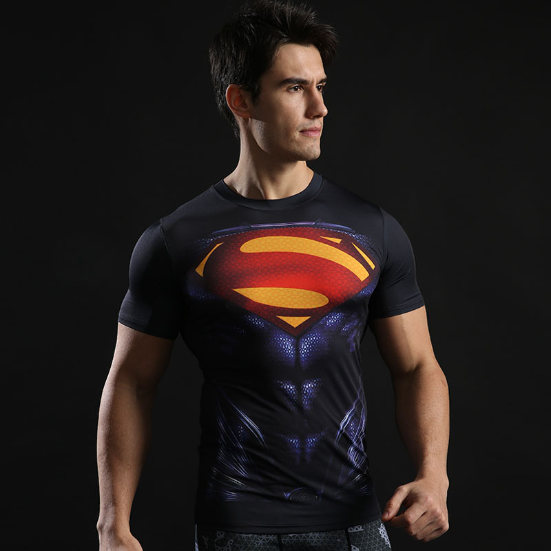 Superheros Superman Compression Shirt For Gym - PKAWAY
