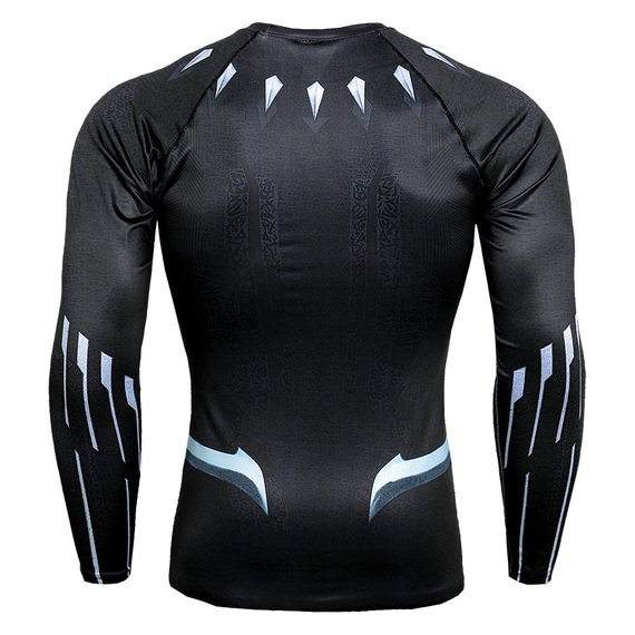 black panther compression shirt long sleeve dri fit superhero t shirt