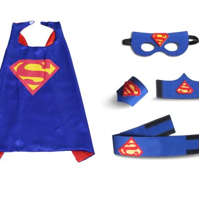 blue superman cape for kids