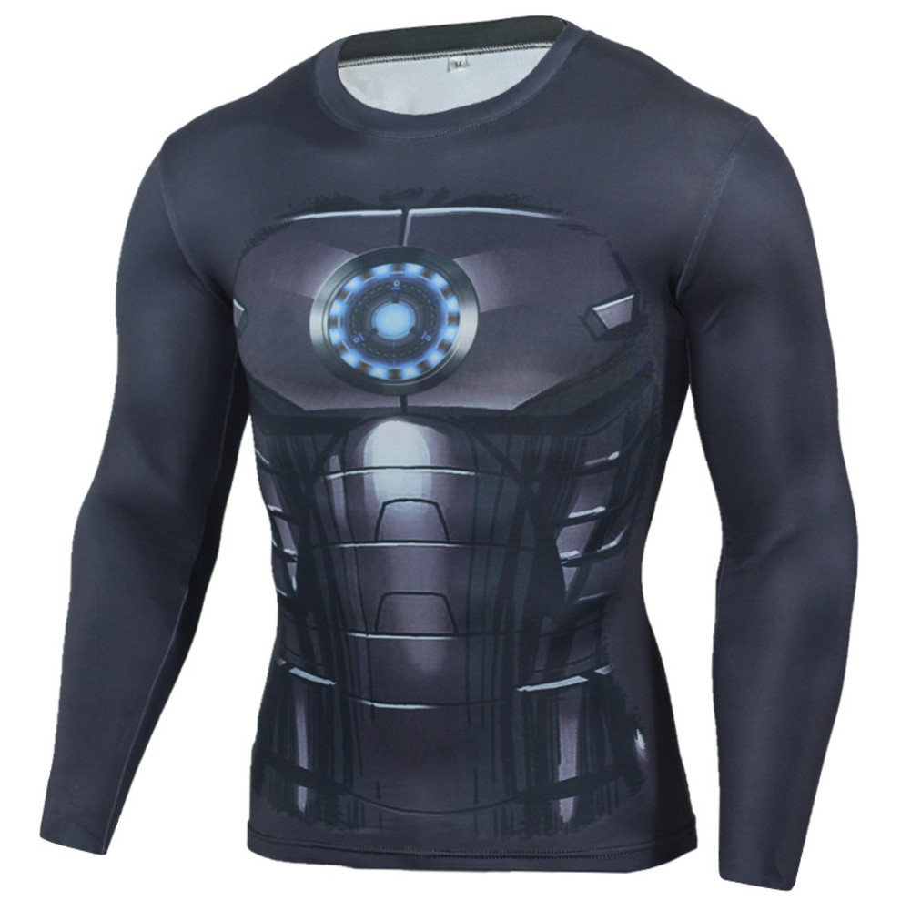 Iron Man Compression Shirt Long Sleeve 