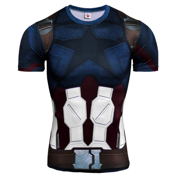 dri fit superhere captain america compression shirt infinity war