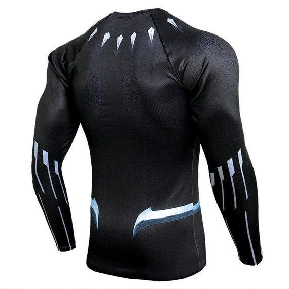 long sleeve black panther real costume