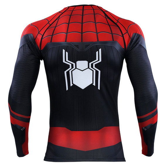 Quick Dry Marvel Spider Man Far From Home Halloween Costume Shirt Long Sleeve