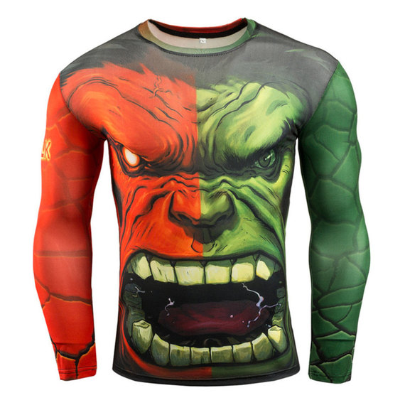 cool dry incredible hulk compression shirt long sleeve