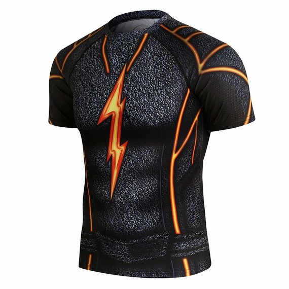 flash superhero compression shirt