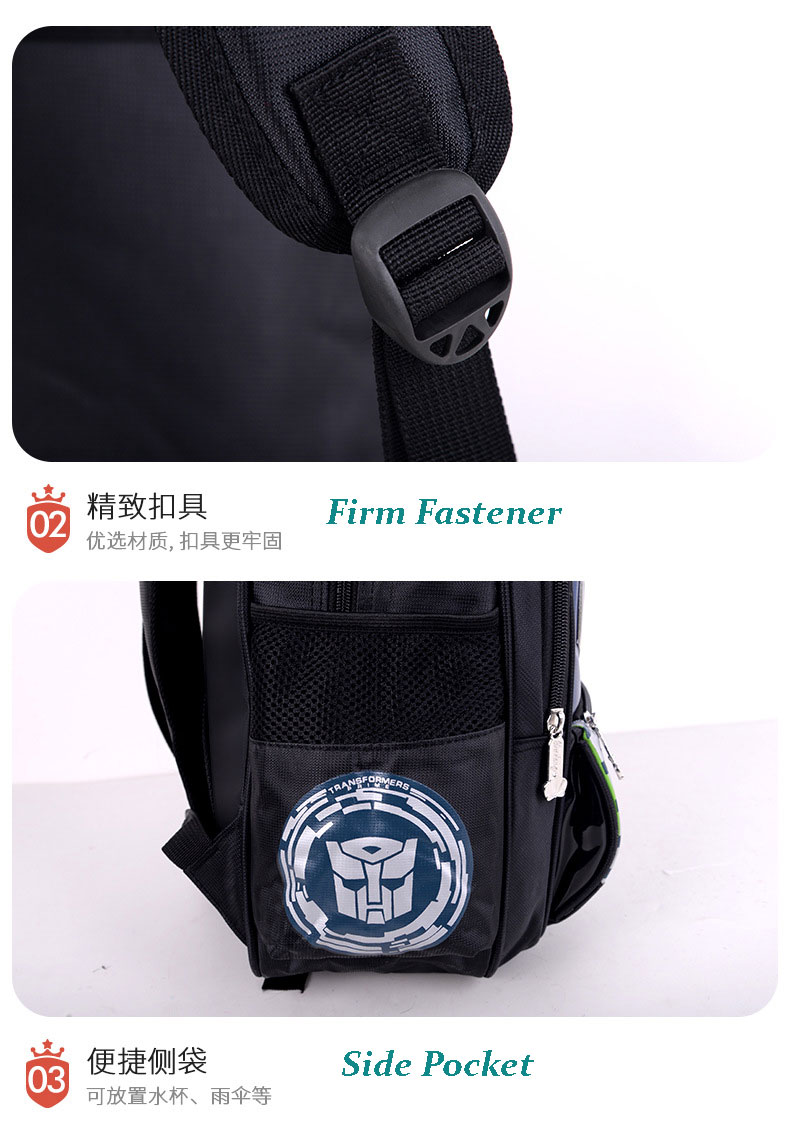 Transformers backpack for childrens
