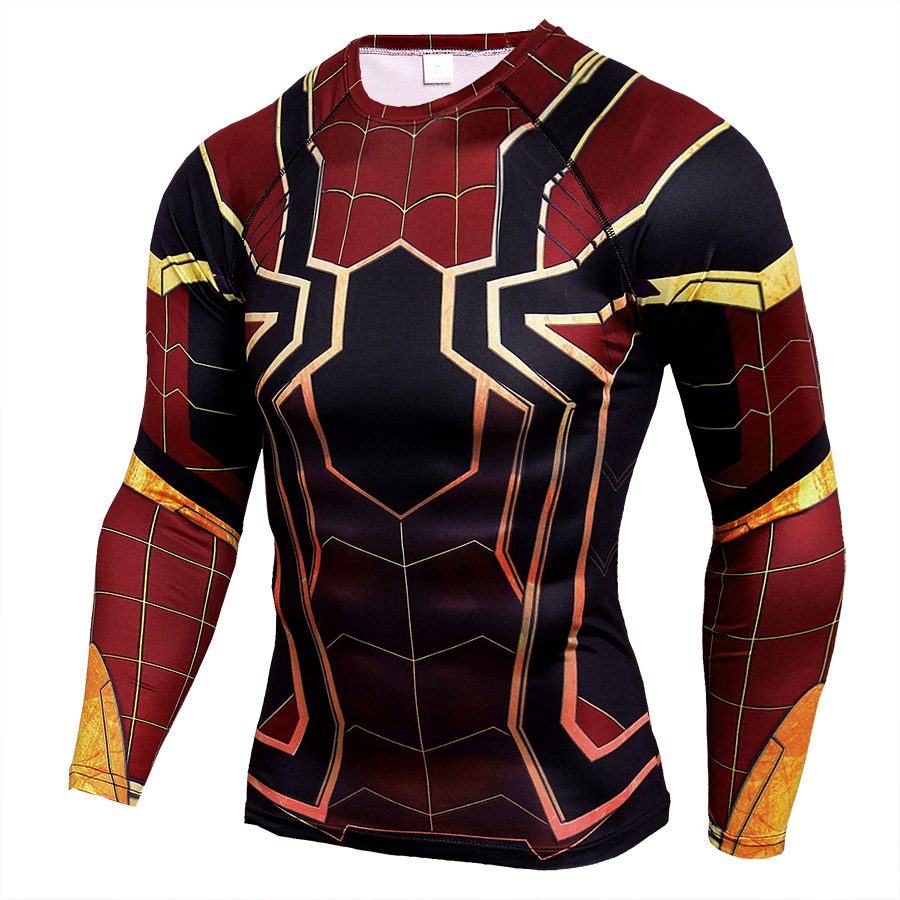 Superhero Model Long Sleeve Compression Shirt