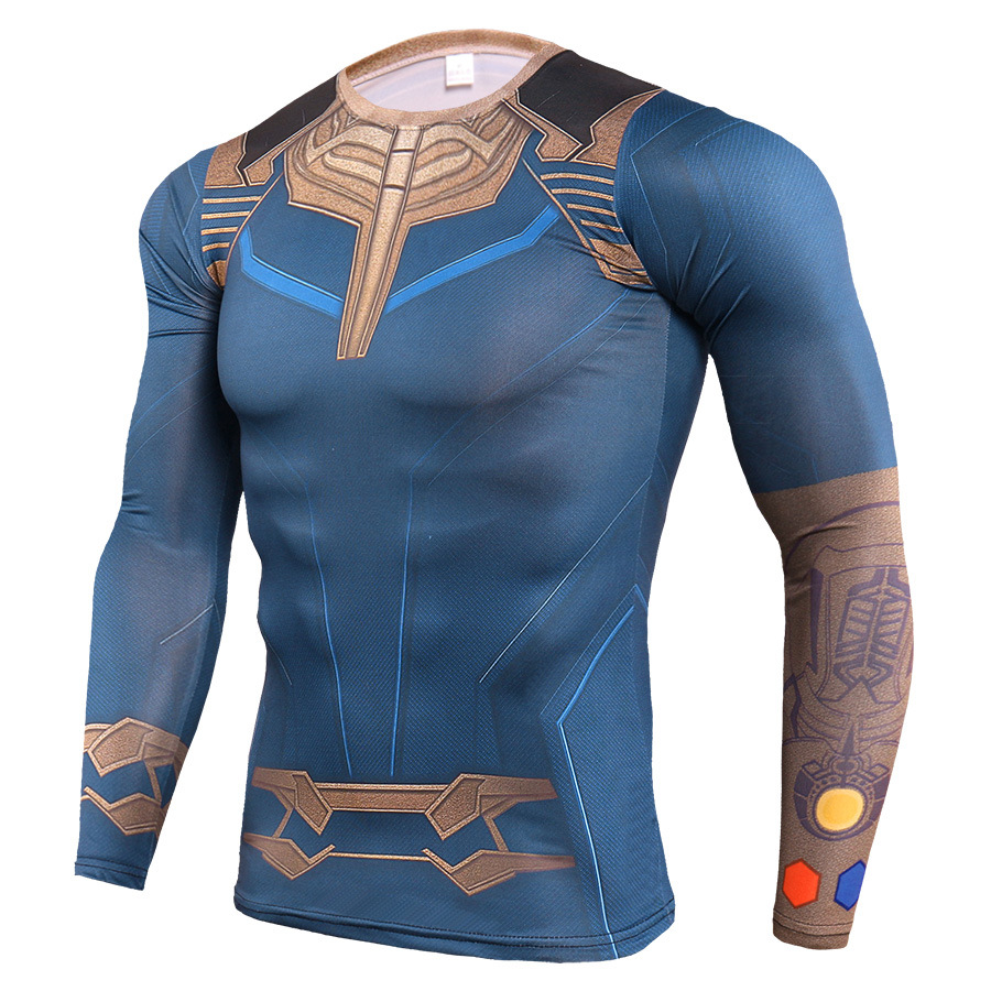 Long Sleeve DC Marvel Avengers Endgame Thanos Workouts Shirt