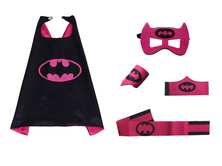 purple batman cape and mask for kids