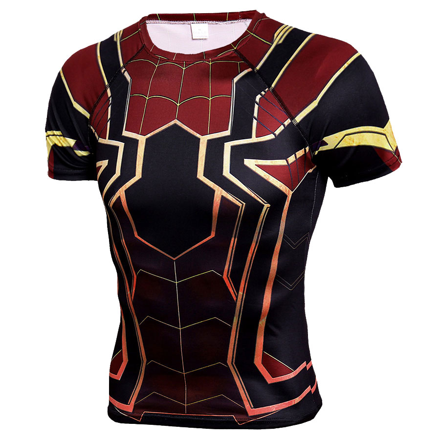 Marvel Avengers Endgame Spider Man Compression Workouts Shirt