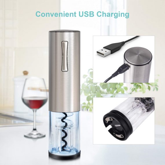 Rechargeable Stainless Steel electric wine opener