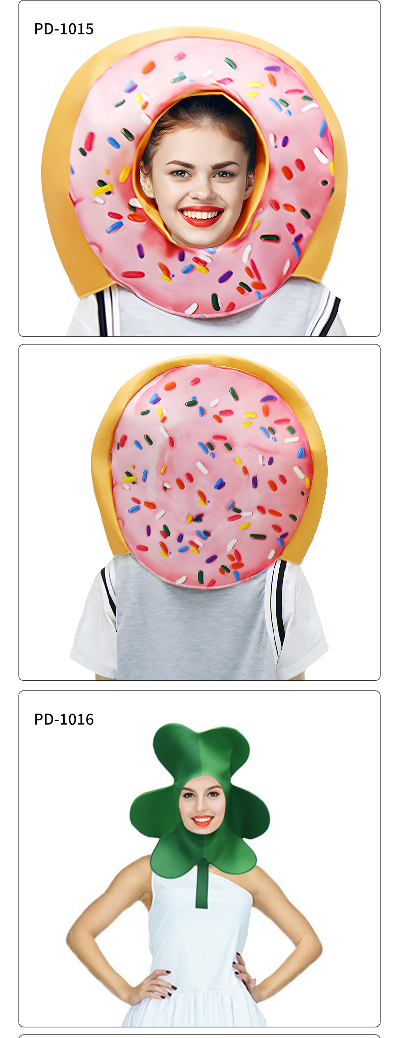 Doughnut Funny Food Costume - Model show