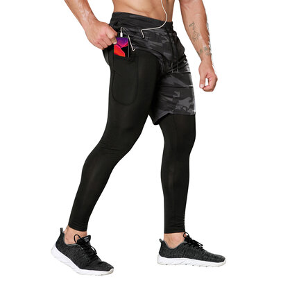 Compre Novo Quick Dry Gym Sport Leggings Calções Masculinos Futebol  Undercover Jogging Training Fitness Compressão Collants Running Shorts