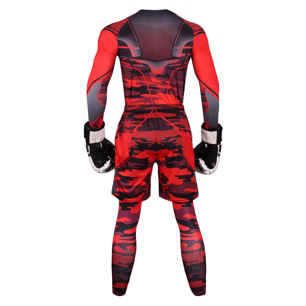 3 In 1 Men's athletic cut suits red