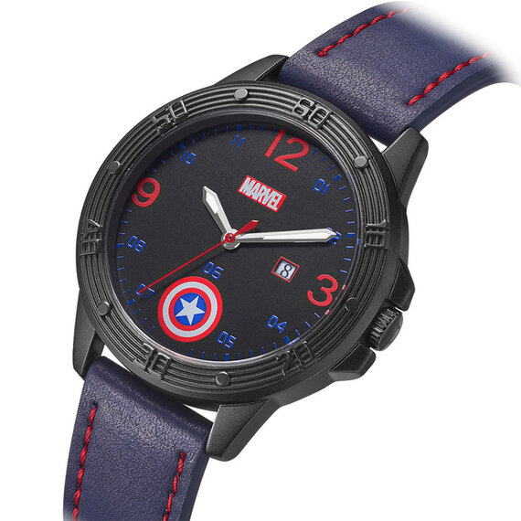 Blue Captain America quartz Wrist Watch With Adjustable Strap