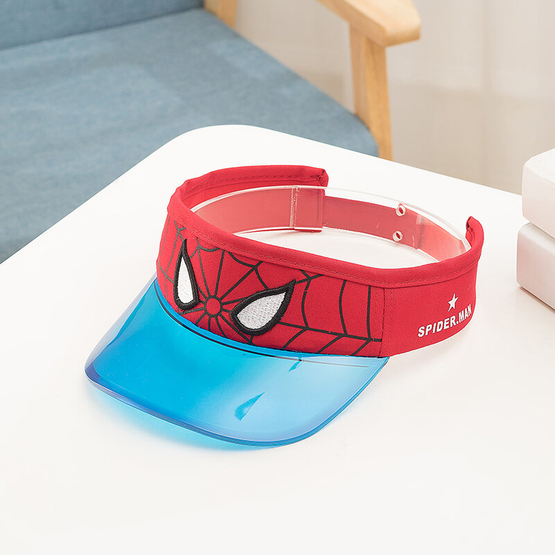 Marvel Red Spider Man Wide Brim Sun Visor For Kids