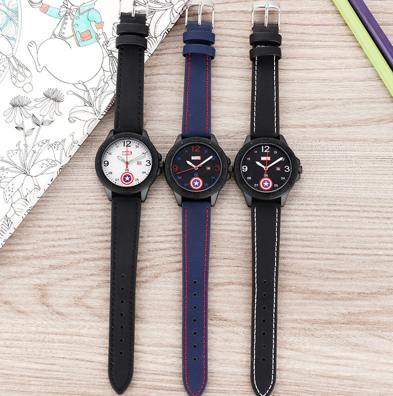Marvel Captain America Wrist Watch For Kids: 3 colors