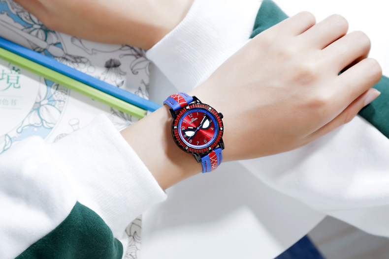 black Spider-man Wrist Watch For Kids great gift for avenger fans