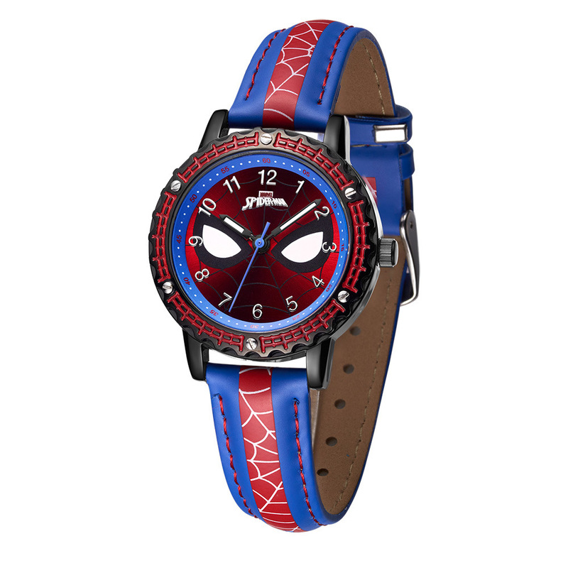 blue Spider-man Quartz Wrist Watch For Kids