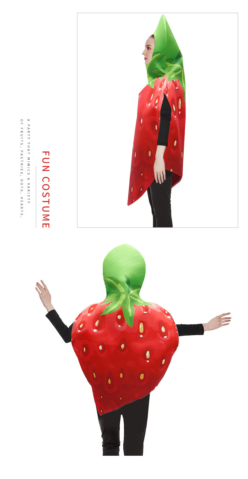 Strawberry Funny Fruit Costume - Model show