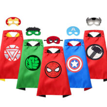 5PCS Marvel Avenger Superhero Cape Mask Set 02