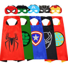 5PCS Marvel Avenger Superhero Cape Mask Set 03