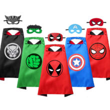 5PCS Marvel Avenger Superhero Cape Mask Set 04