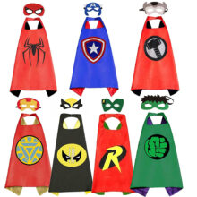 7PCS Marvel Avenger Superhero Cape Mask Set For Kids 01