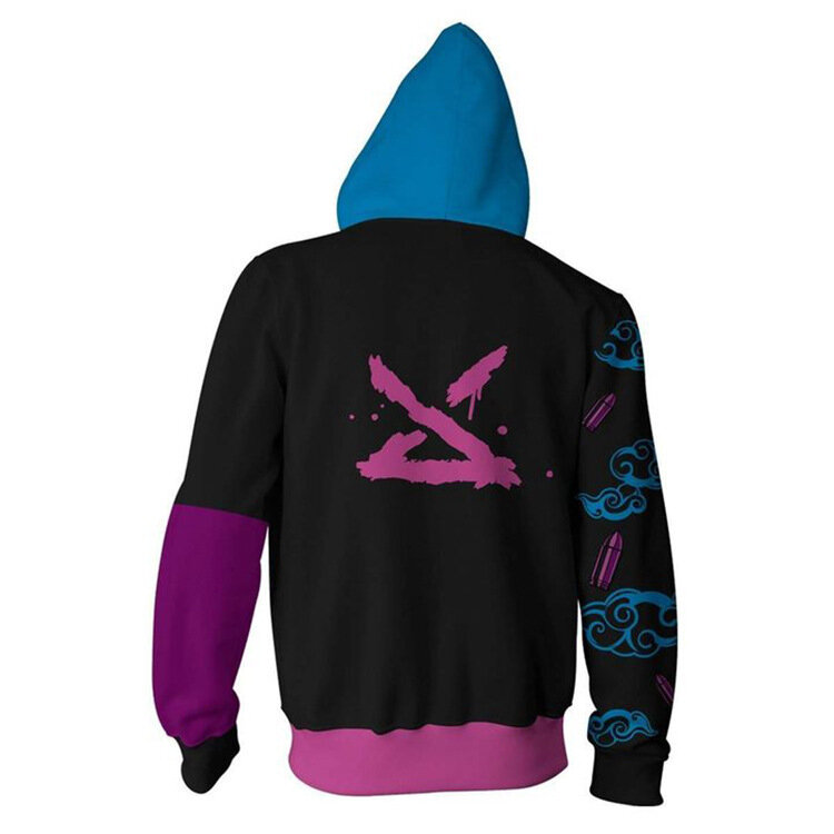 Jinx Hoodie League Of Legends Arcane Cosplay Costume Pkaway 