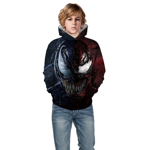 Marvel Venom Print Hoodie For girls