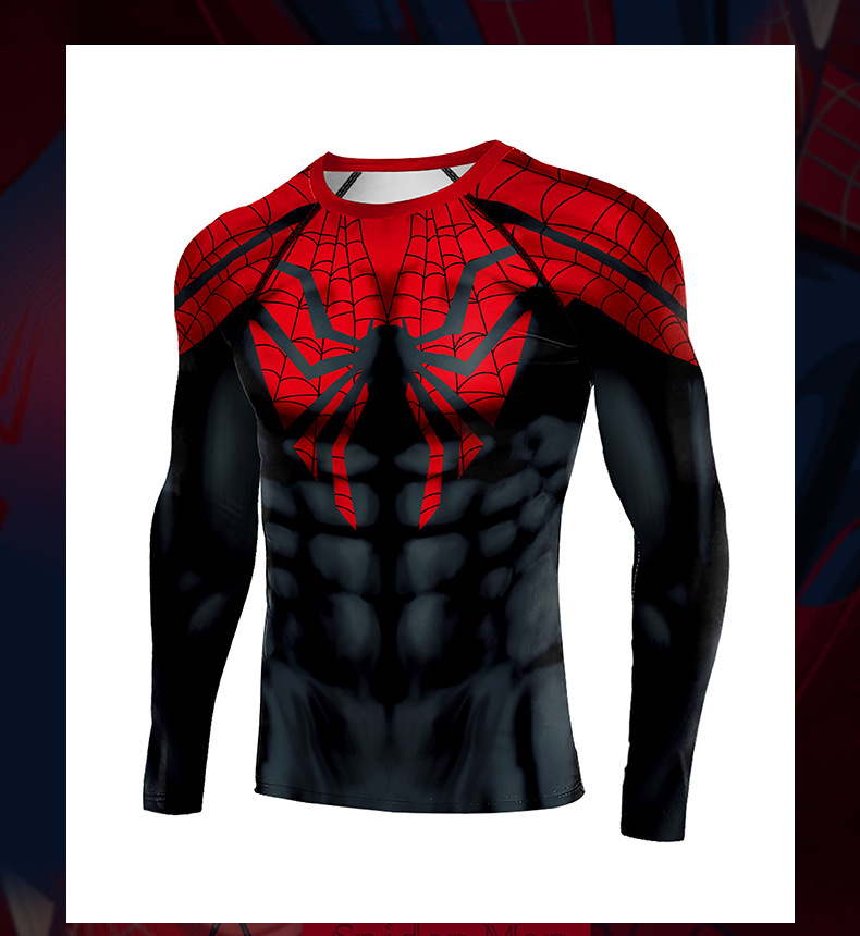 Classic Spider-man workout shirt front side