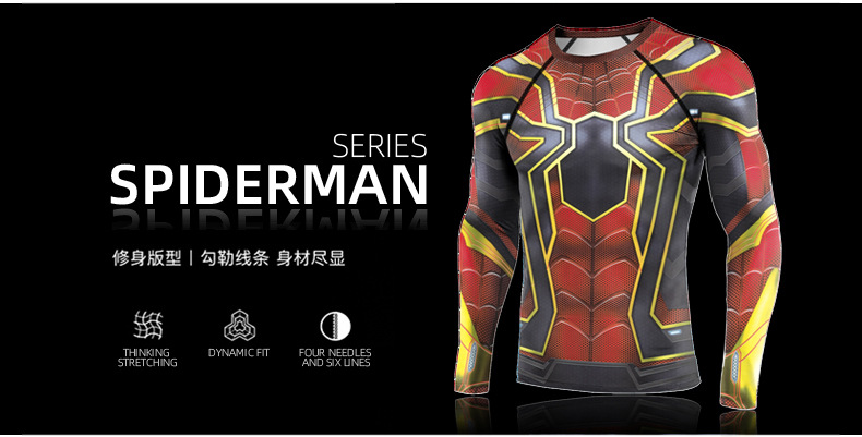 Long Sleeve Iron Spider-Man Costume Shirt
