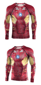 Marvel Avenger iron man Arc Reactor Long Sleeve Tee shirt