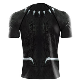 Quick Dry Black Panther Running Shirt Men Compression gym tee