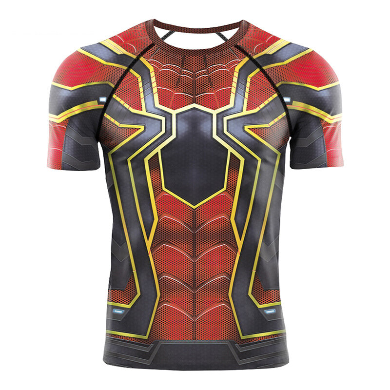 Marvel Avengers Spiderman Basketball Jersey Summer Sleeveless Reflective  T-Shirt