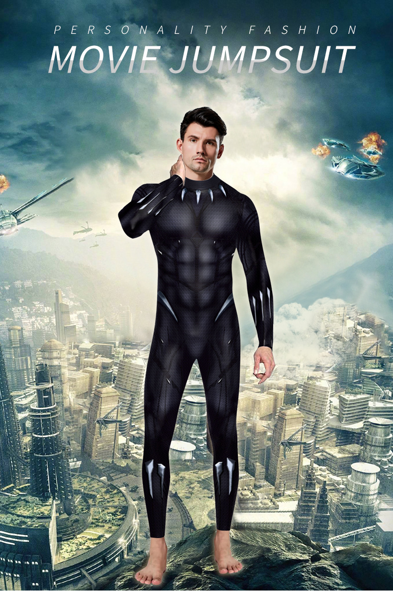 T'Challa black panther jumpsuit for men