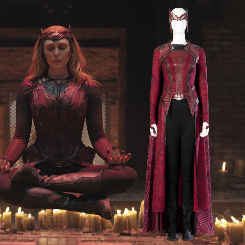 Wanda Maximoff Costume Scarlet Witch Costumes for Women Cosplay for  Halloween Party Outfits