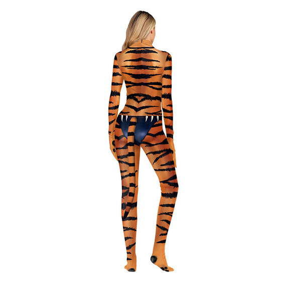 ngiht clubwear Tiger catsuit for women