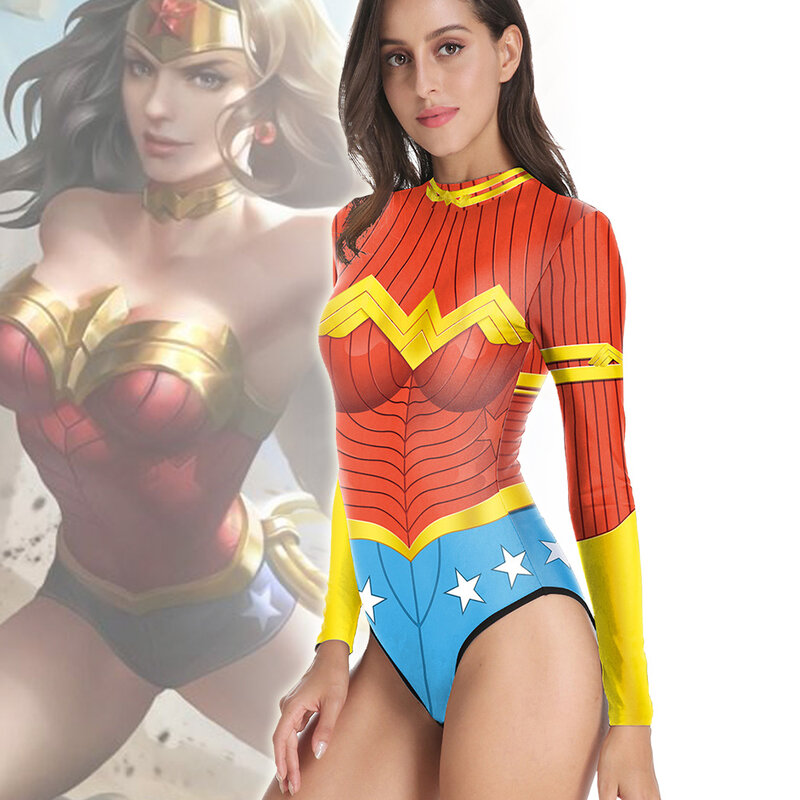 DC Comics Wonder Woman Swimwear for Girls Sizes (4+)