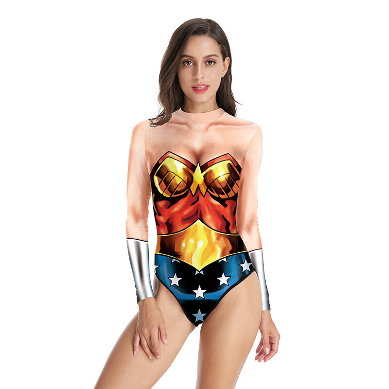 Plus Size - Her Universe DC Comics Wonder Woman Red & Blue Zip