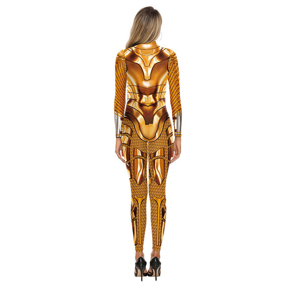 captain marvel superhero jumpsuit for ladies