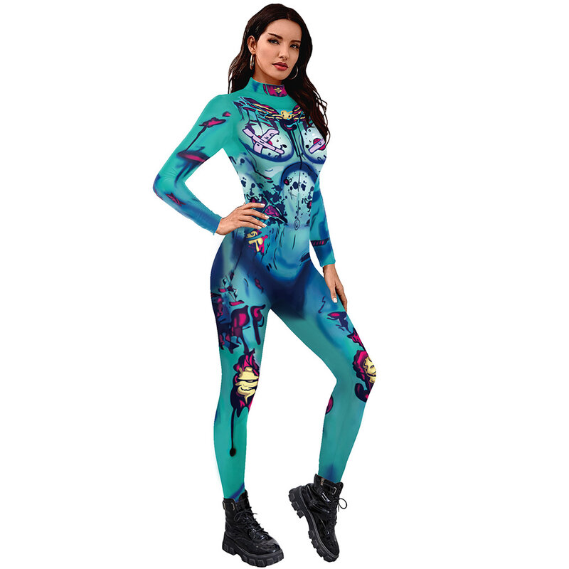 US$ 66.99 - Overgirl Zentai Suit Jumpsuit Halloween Cosplay Costume 